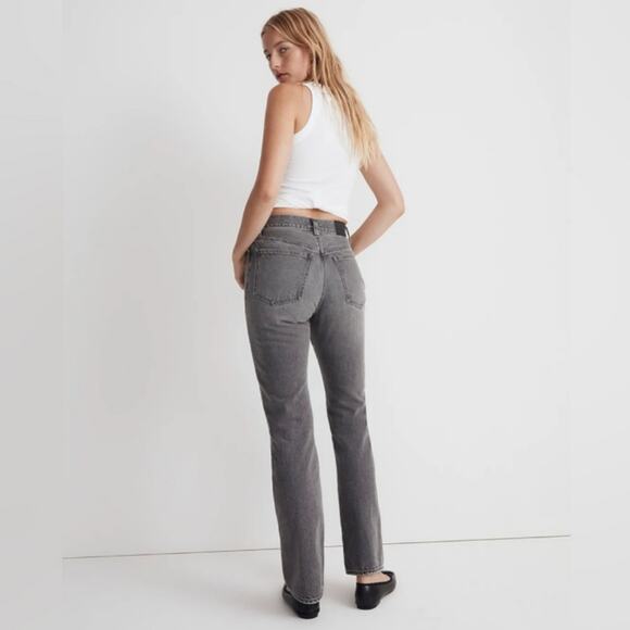 NWT Madewell Cross Tab Edition '90s Straight Jeans Size 28 in Burwick Wash Rigid - Picture 5 of 14